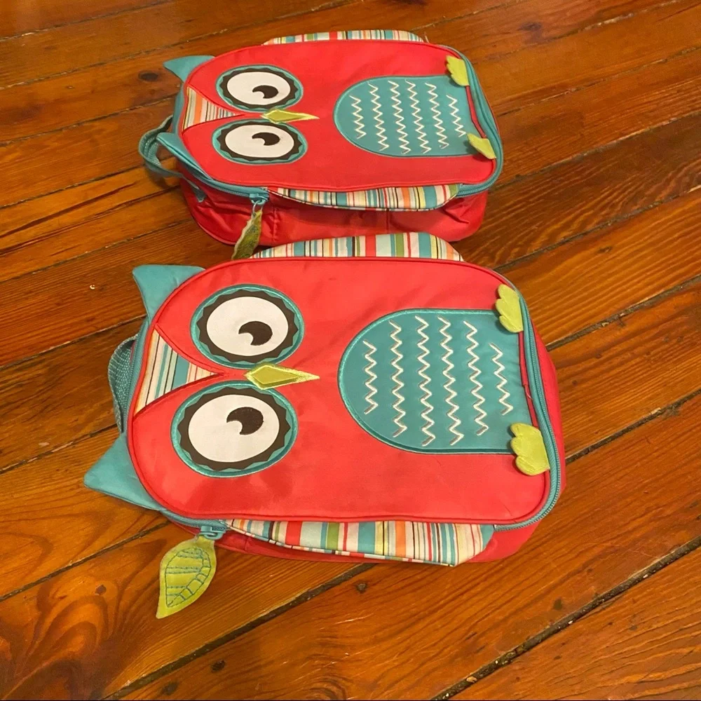 Thirty-One 31 Chill-icious Owl Thermal Lunch Tote Bag Lunchbox Two Twins Cooler